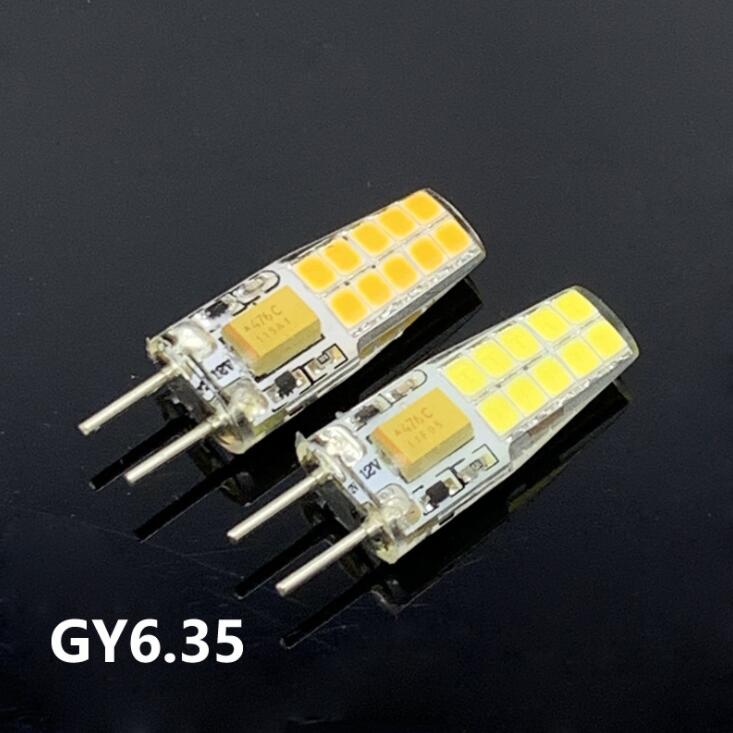 DIMMABLE GY6.35 LED Lamps 5W AC/DC 12V Corn Light Bulb Droplight Chandelier 1505 G6.35 COB Led Bombillas White/Warm white Lamp: Warm White / 6w / No