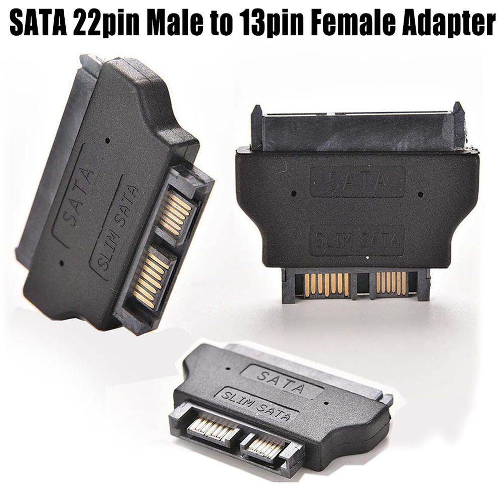 Slimline adaptador SATA Serial ATA 7 + 15 22pin macho a Slim 7 + 6 13pin hembra