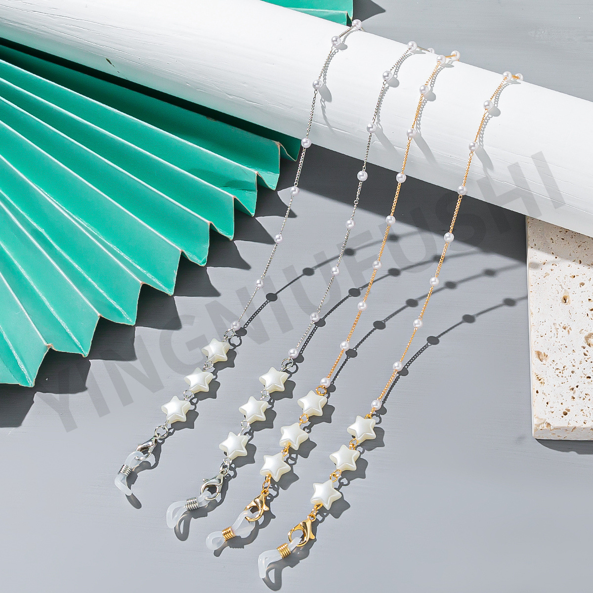 Ster Parel Brillenketting Touw Mode Vrouwen Zonnebril Kettingen Antislip Brillenhouder