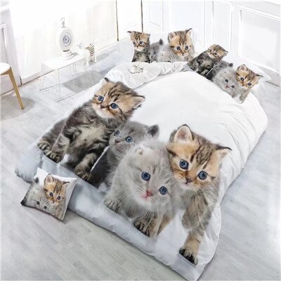 cheap 3d bear bedding set double bed queen twin size bed linen set: smn0222 / Queen
