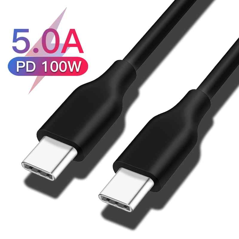 100W Typ C zu USB C PD Kabel für Samsung S10 Hinweis 10 Schnelle Ladung 5A USB-C Ladegerät Daten Transfer Kabel für iPad MacBook Profi