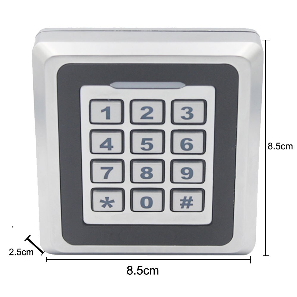 Waterproof Metal Case RFID Access Control System Proximity Card Standalone 8000 Users Door Access Control