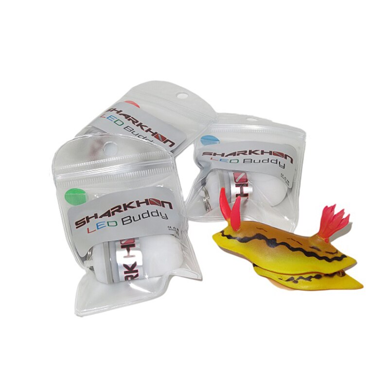 Led-unterwasser-taschenlampe für tauchpartner, -101 edelstahlclips 316 schlüsselring , 330ft 100m