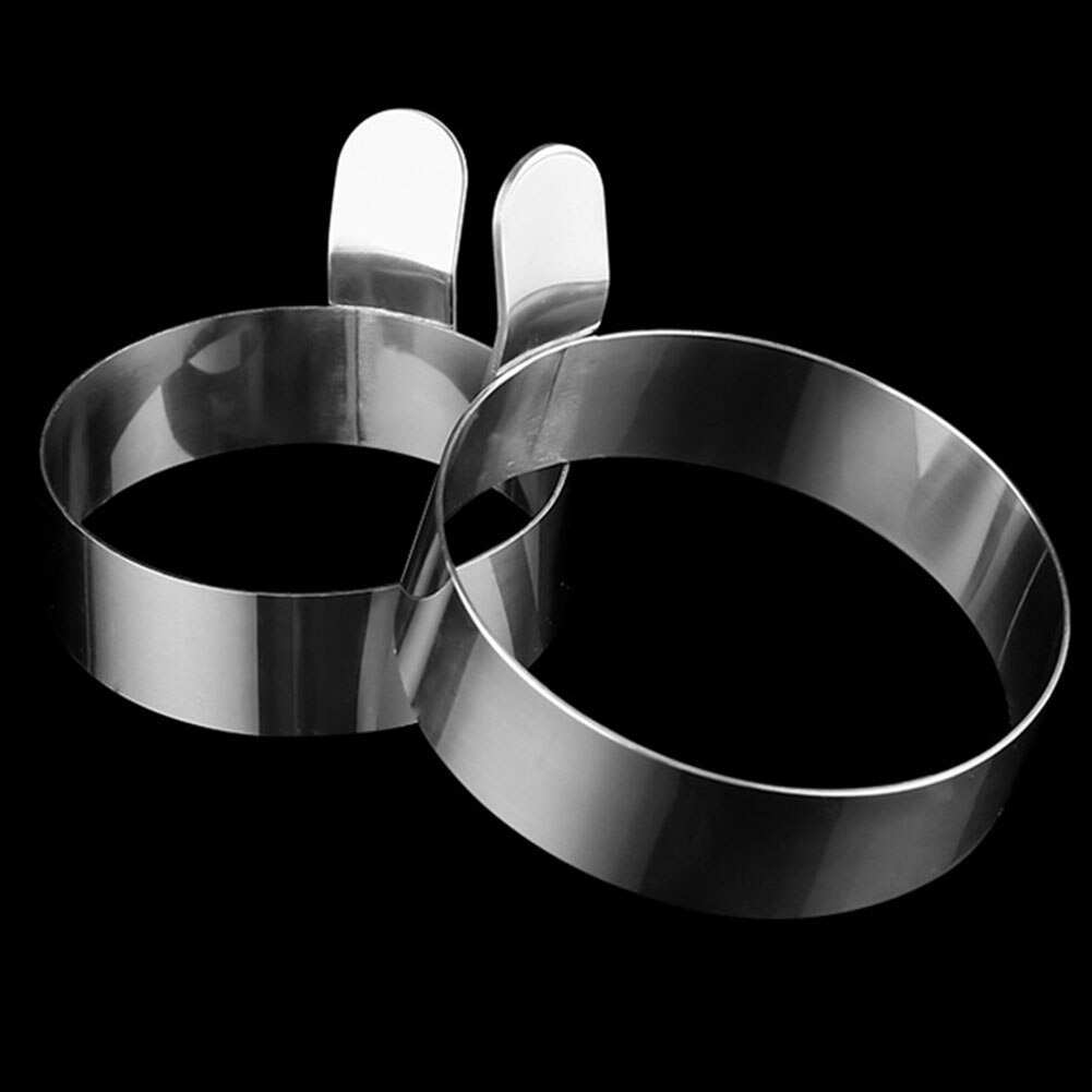 4pcs Kitchen Tool Shaper Maker Cooking Round Ring Home Frying Stainless Steel Pancakes Omelette Mold Non Stick Restaurant