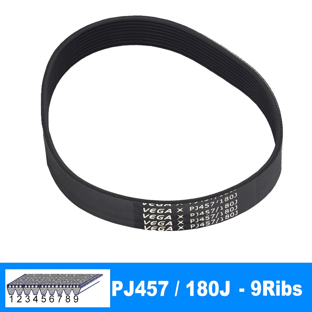 VEGA – ceinture en V PJ457 180J, 3/4/5/6/7/8/9/10, pour pièces de courroie de moteur DIYModel: 1Piece 9Ribs