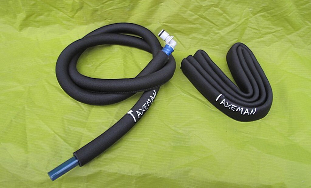 Manicotto per tubo di isolamento termico da 1M per sacca per vescica pacchetto di idratazione accessori per escursionismo da campeggio nero/verde