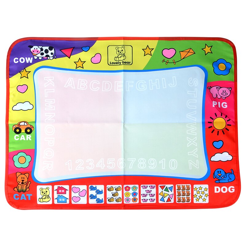 Esterilla de dibujo de agua mágica para niños, 80*60CM, juguetes digitales para niños, dibujo de agua, tablero de pintura de letras, juguete educativo para niños