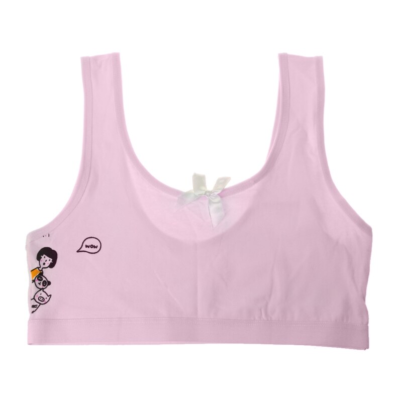 Trenings-BH til unge jenter - Bomull - Ensfarvet - Størrelse 58cm: Pk