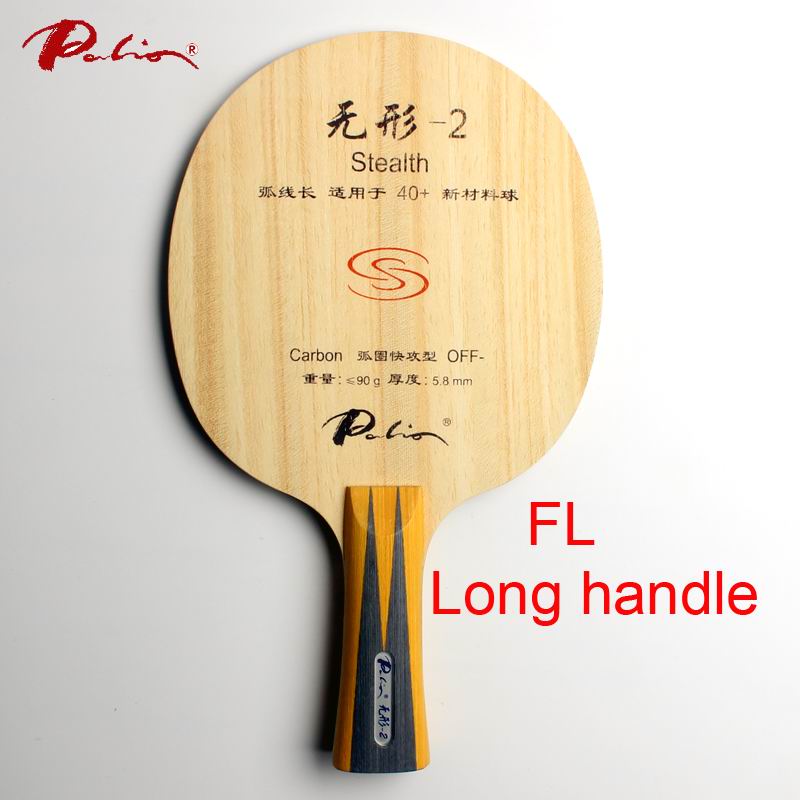 Palio official stealth-2 stealth 02 table tennis blade fast attack with loop good control racquet sports: FL long handle
