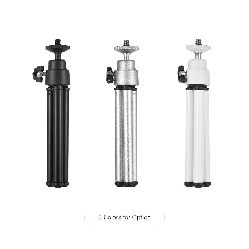 Phone Mini Tripod 2-Section Extendable Desktop Tripod Stand Holder for iPhone Xiaomi Samsung Smartphone SLR DSLR Cameras