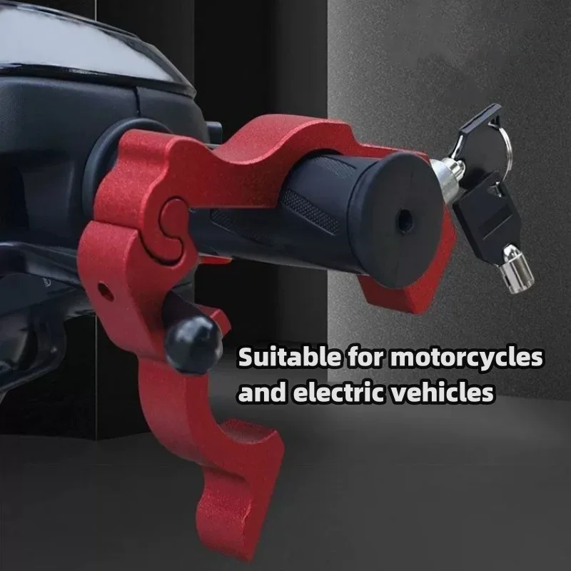 Blocco freno generale per veicoli elettrici Blocco clacson antifurto per auto per scooter Blocco acceleratore per moto Blocco portatile in lega di alluminio