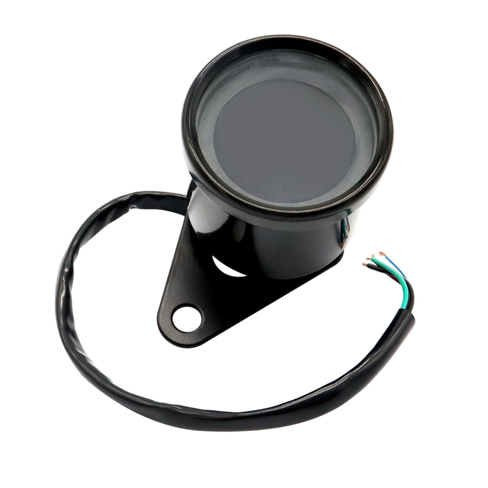 Universal 12V Motorcycle Multi-Function Tachometer Digital Speedometer LCD Display 7 Background Color 0-10000 RPM 0-199 KM/H