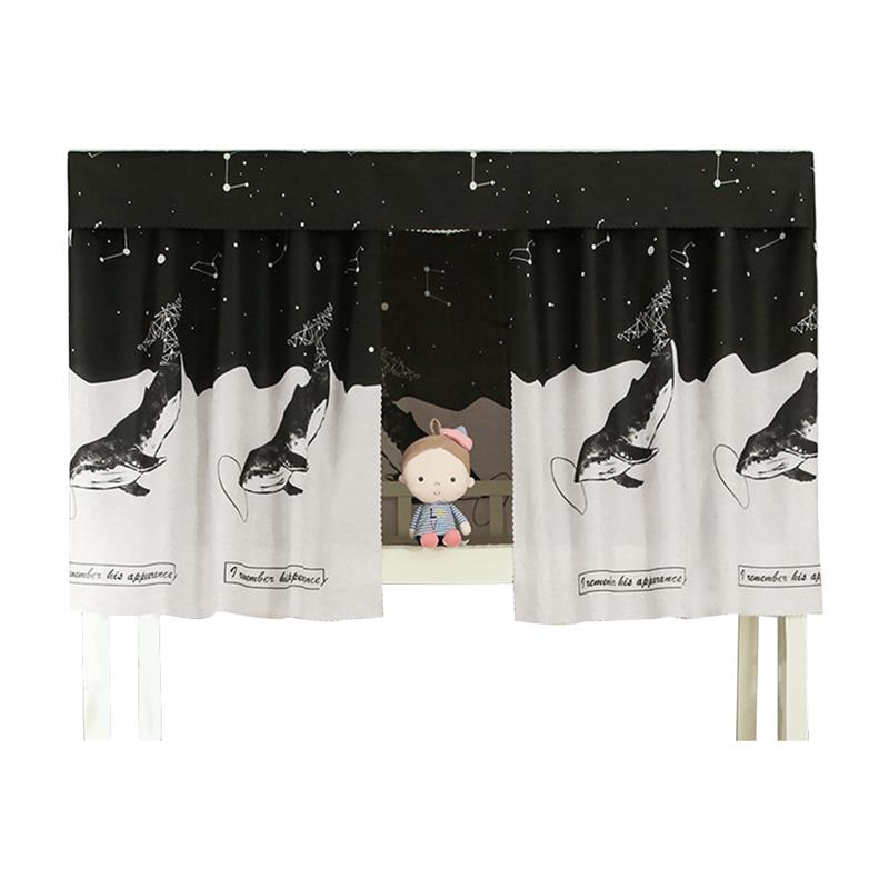 Ensemble de rideaux de lit superposé à impression créative, tissu occultant anti-poussière pour lit simple, fournitures Textiles pour la maison: 15