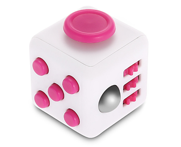 Dados de descompresión antiestrés para niños y adultos, dados de Color sólido para liberar el estrés, autismo, ansiedad, alivio del estrés, yema del dedo: plum