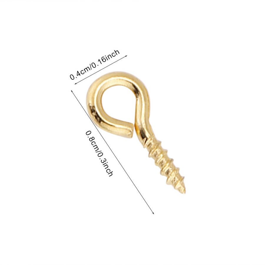 Jóias manguito 3 cores 200 pçs/saco pinos de olho eyepins liga rosca parafuso olho ganchos jóias descobertas bangle para mulher