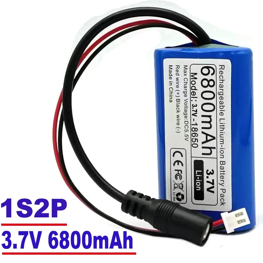 3.7V rechargeable 18650 lithium battery microcontroller LED outdoor light Bluetooth speaker audio backup power supply