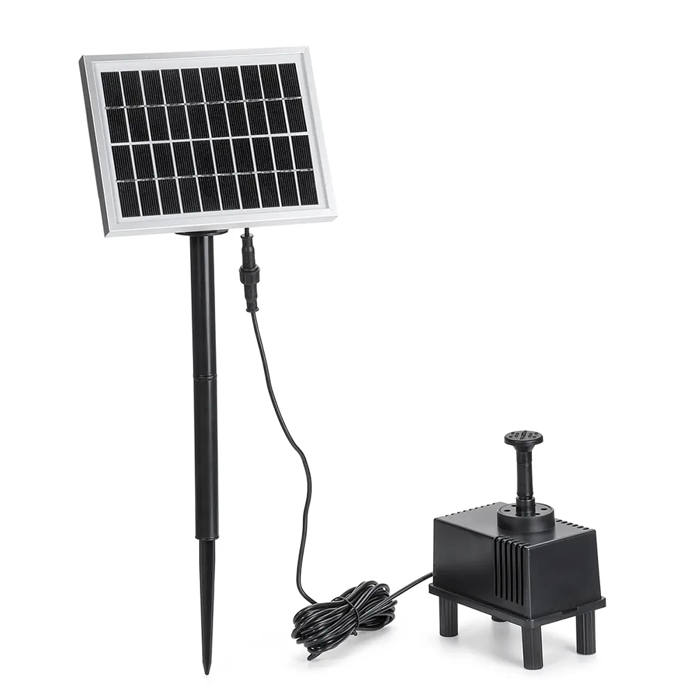 Solar-Powered Water Pump Kit 10V 1.8W Solar Panel Water Floating Solar Powered Fountain for Bird Bath Pond Garden Water Pump