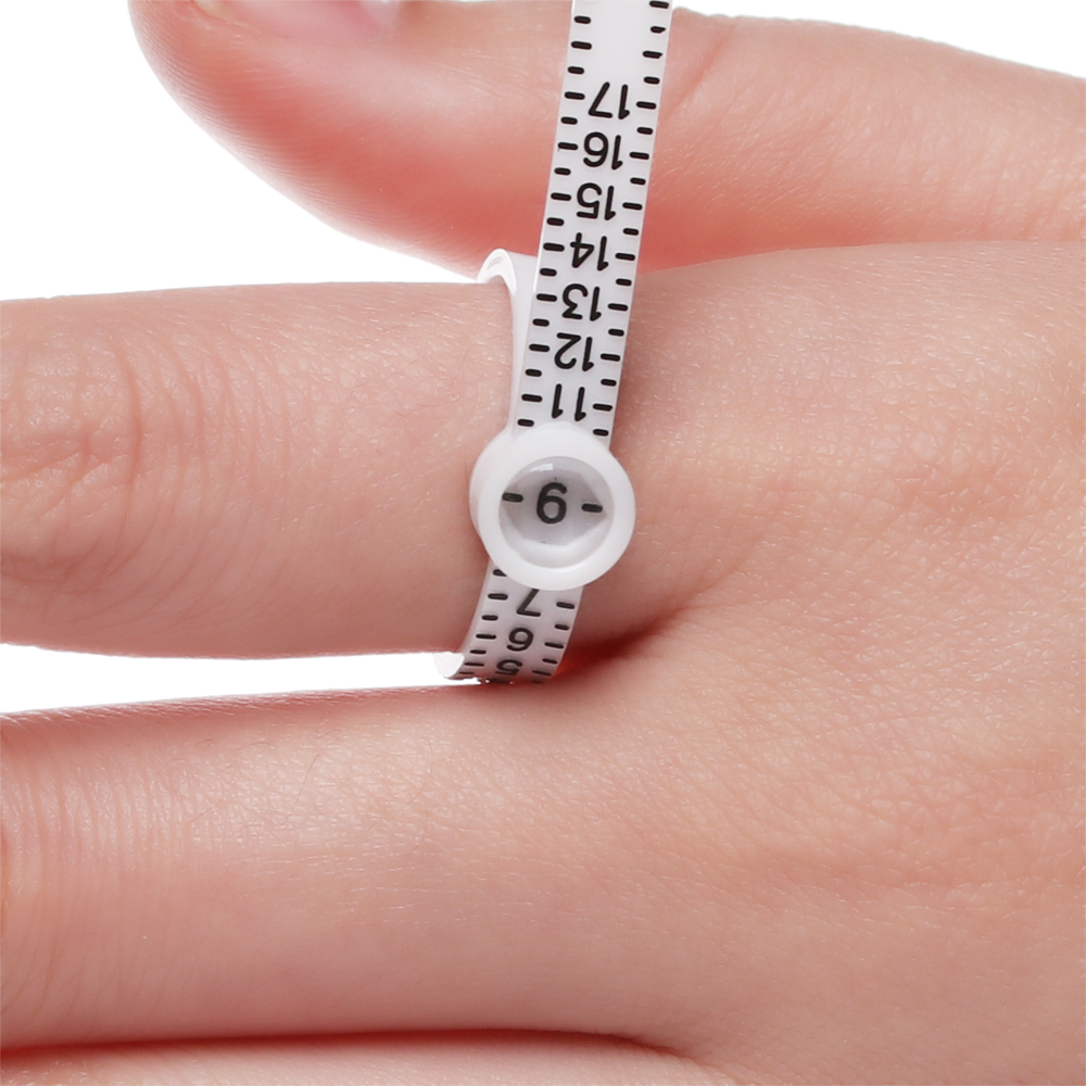 Pierścień Sizer środek z lupa palec Gauge oryginalny Tester palec cewki pierścień narzędzie rozmiar UK/US/ue/JP rozmiar miara pierścień Sizer