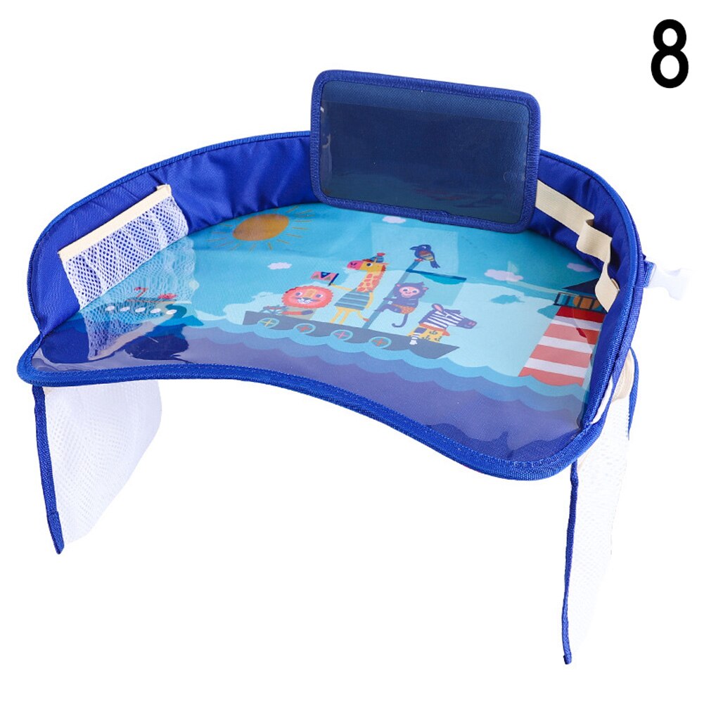 Car Seat Dinner Plate Multifunctional Baby Cartoon Table with Fixed Strap JLD: style 8