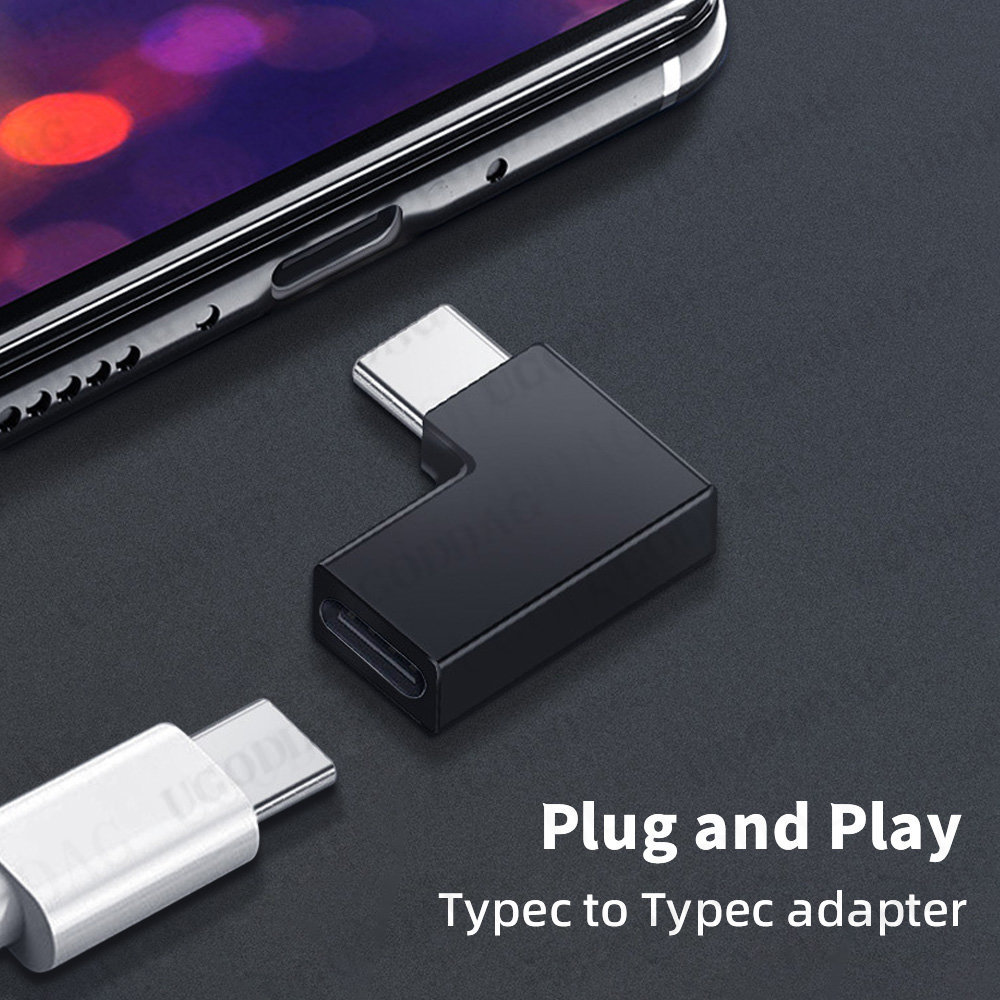 USB C Adapter Type-C Male to Type C Female Extension Adapter for Tablet Laptop Charger Converter 100W 5A 10gbps Data Connector