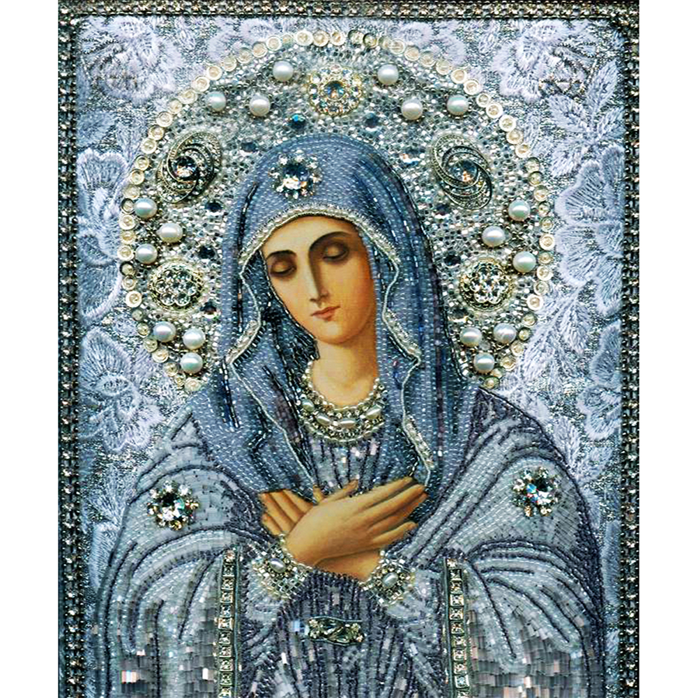 Delbroderi diamantmaleri 5d diy maria religion krydssting håndværk mosaik billede håndarbejde kits vægdekoration