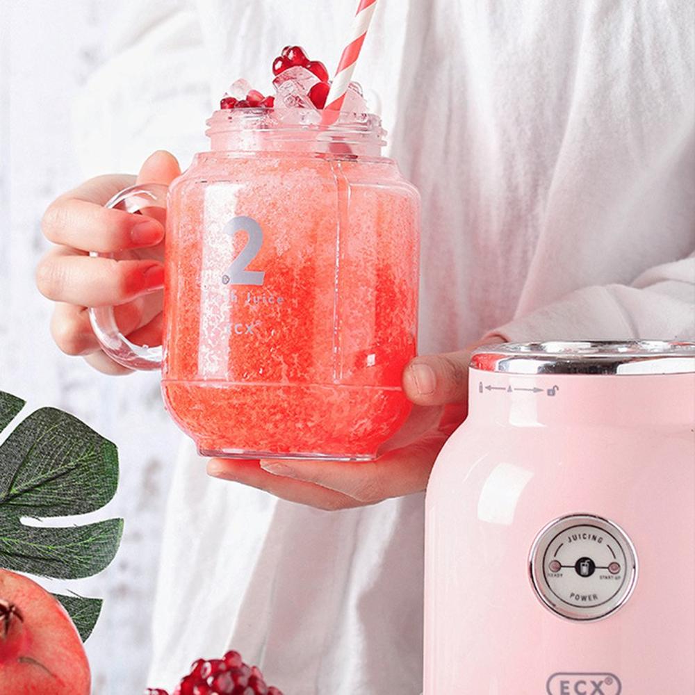 Licuadora de zumo Retro, exprimidor de frutas, batidora multifunción para alimentos de bebés, máquina para hacer zumos, licuadora portátil de frutas, 1 Uds.