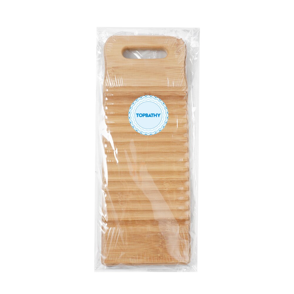 TOPBATHY Bamboo Wood Washing Washboard Non-slip Home Washing Scrubbing Board Laundry Board Washboard Hand Wash Board fo