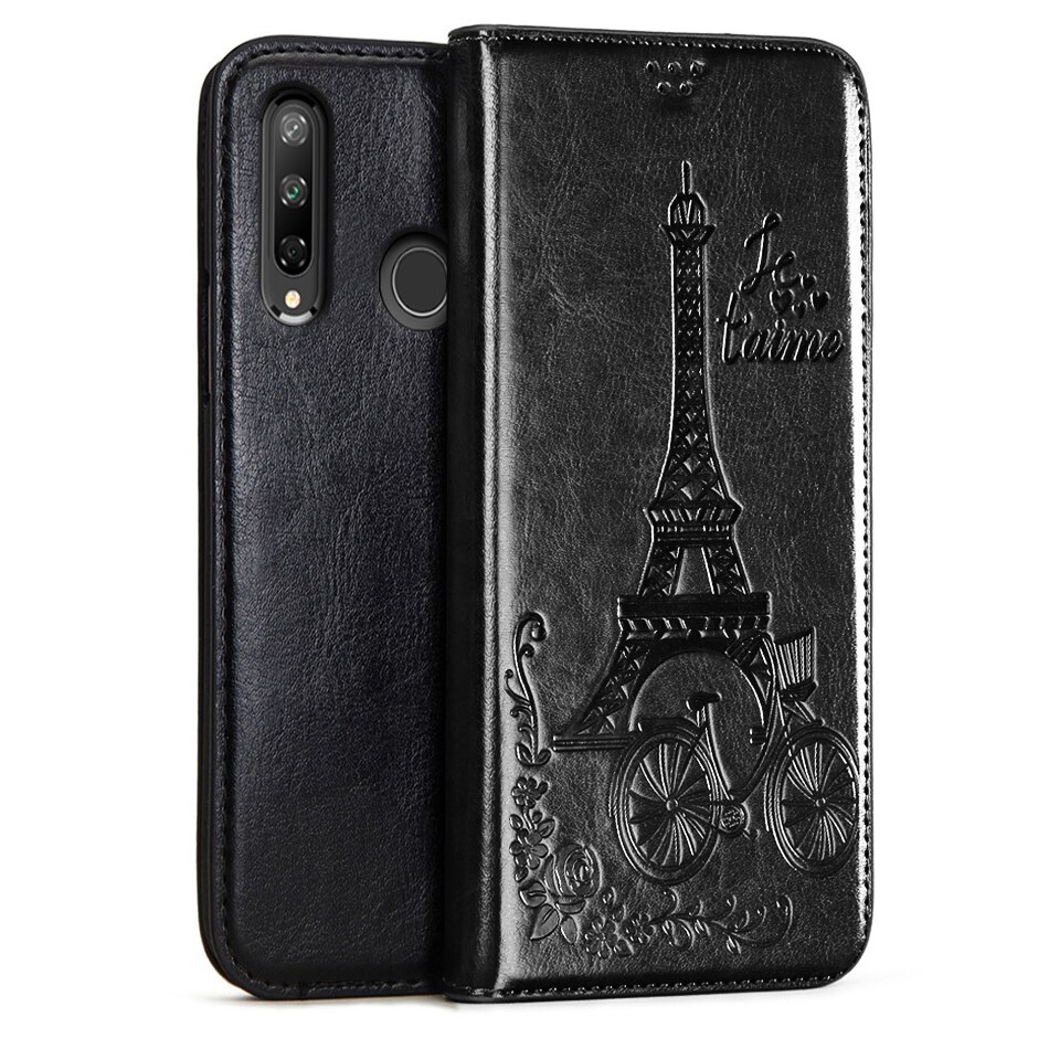 Caso carteira para honra 9c caso 6.39 "flip couro livro caso para huawei honor 9c 9 c AKA-L29 saco honor9c coque com suporte de cartão