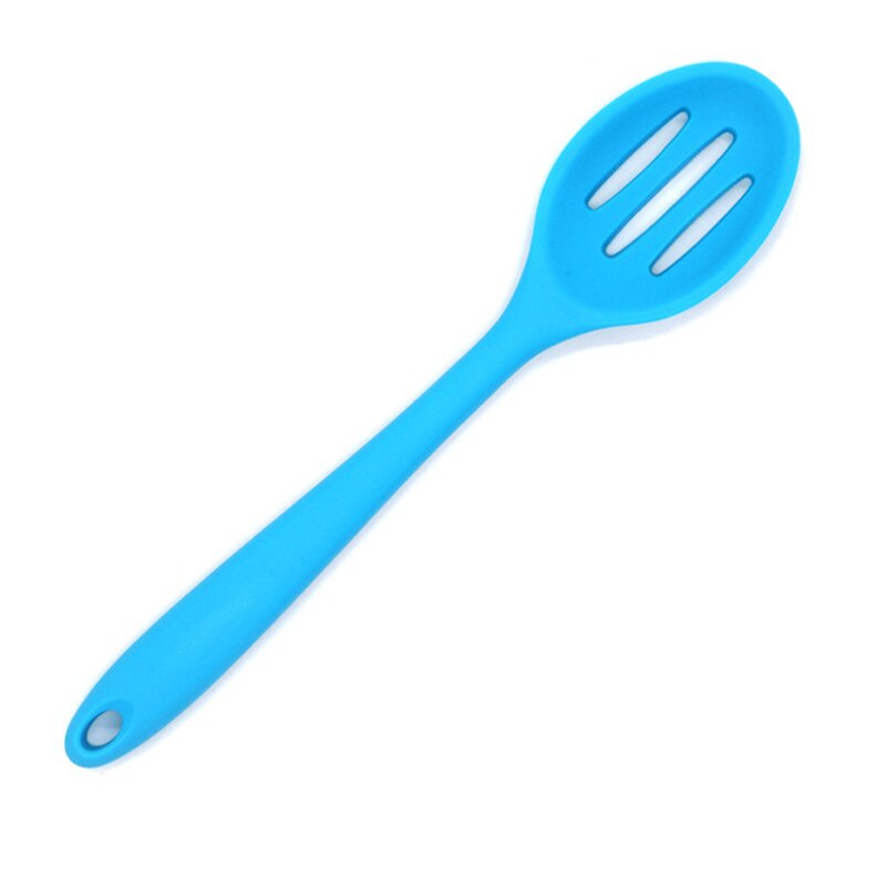 1Pc Large Silicone Spoon Long Handle Slotted Spoon Ladle Big Kitchen Cooking Spoon Scoop Skimmer Silicone Cooking Utensils