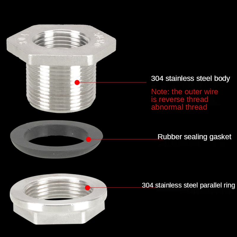 Rvs Watertank Connector 1/4 ''3/8'' 1/2 ''3/4'' 1''female Buisleidingen Moer Jointer Thuis Zwembad aquarium Accessoires