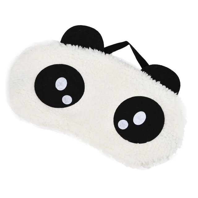 Eye Mask Sleeping for Shading Relax Help Sleep Cute Panda Sleep Mask Soft Eyepatch Nap Health Eye Cover: Silver