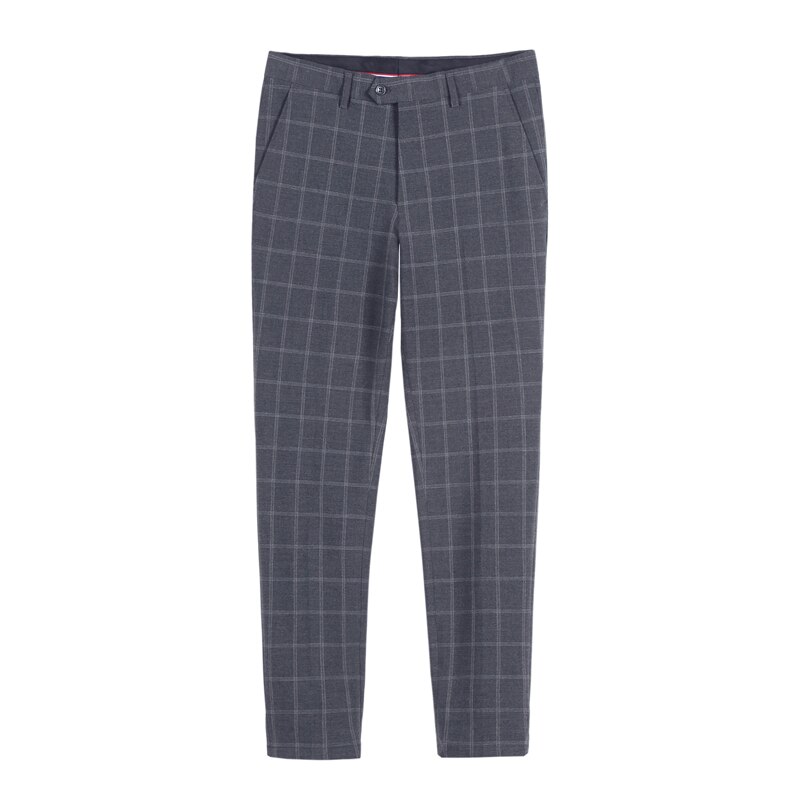 Plaid Hosen Männer Frühling Geschäft Kleid Hosen Formale Büro Sozial Anzüge Hosen Klassische schlank passen Hochzeit Schlauch 38