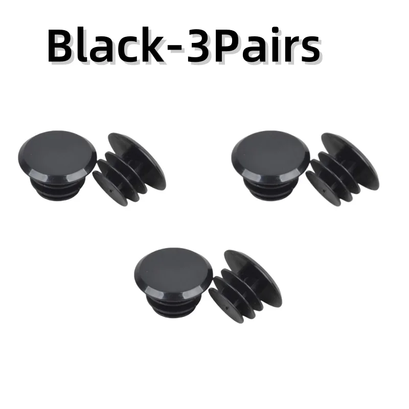 1-10 pares de tapas de manillar de bicicleta de montaña, color negro, rojo y blanco, cubiertas de plástico para accesorios de 22mm de diámetro: Rojo