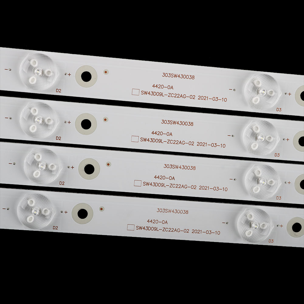 Tira de LED para iluminación trasera para LG 43 "TV SW43D09L/R-ZC22AG-02 CRH-A 4330300105 R6CNRev1.0 LED 43UG620V 43UJ620V 4/5 lámpara