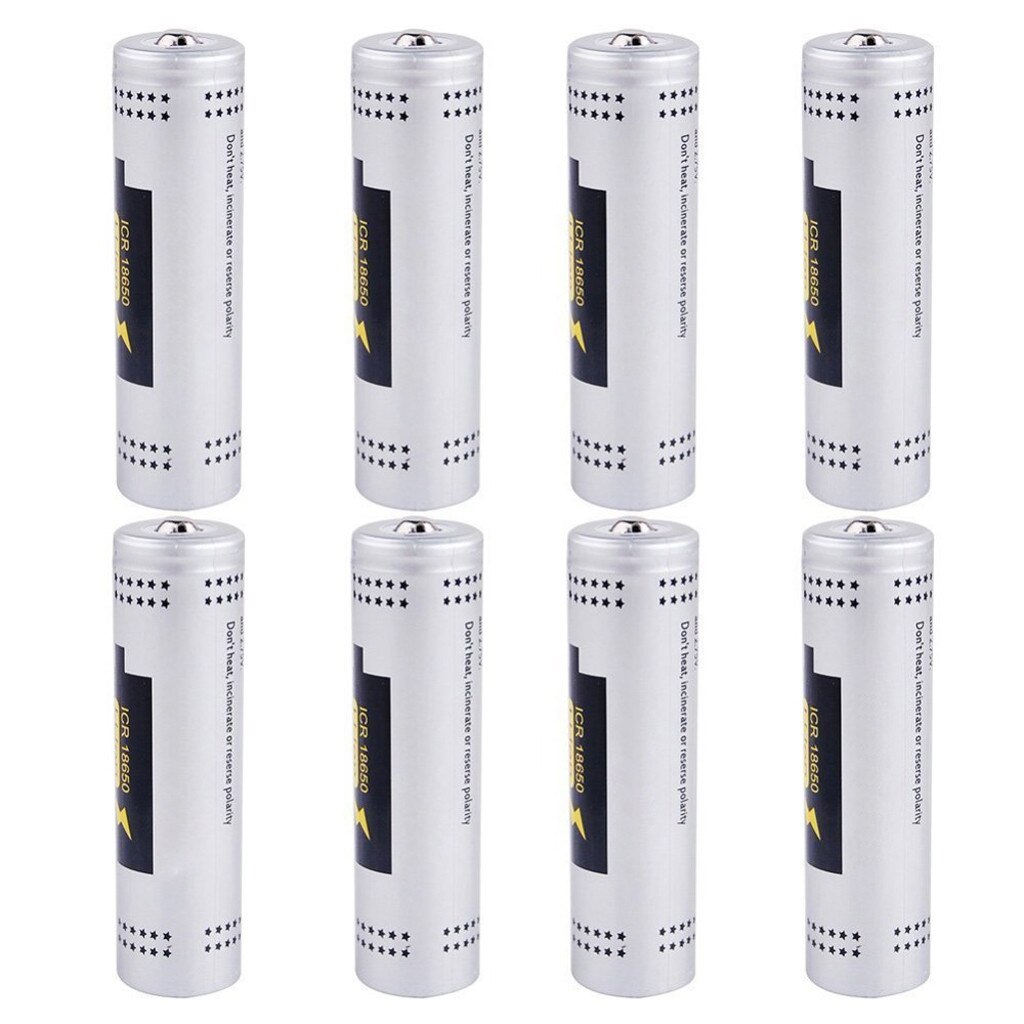 8PCS Rechargeable lithium battery 18650 cylindrical battery 3.7V 3500mAh