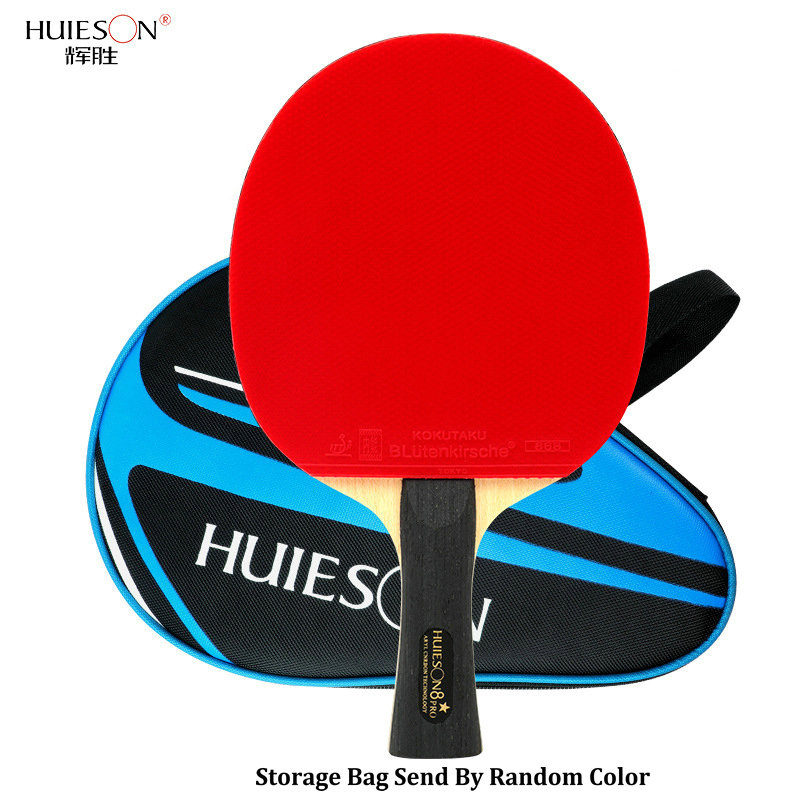 Huieson 6/7/8/9 Stars Table Tennis Rackets Sets For Profession Competition Double Face In Rubber Training Ping Pong Bats Racket