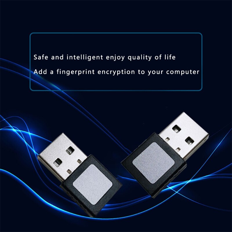 Mini USB Fingerprint Reader Win10 Dongle File Encryption 360° Touch Security Key