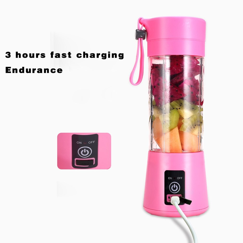Portable Mixer USB Electric Fruit Juicer Handheld Smoothie Maker Blender Stirring Rechargeable Mini Food Processor Juice Cup