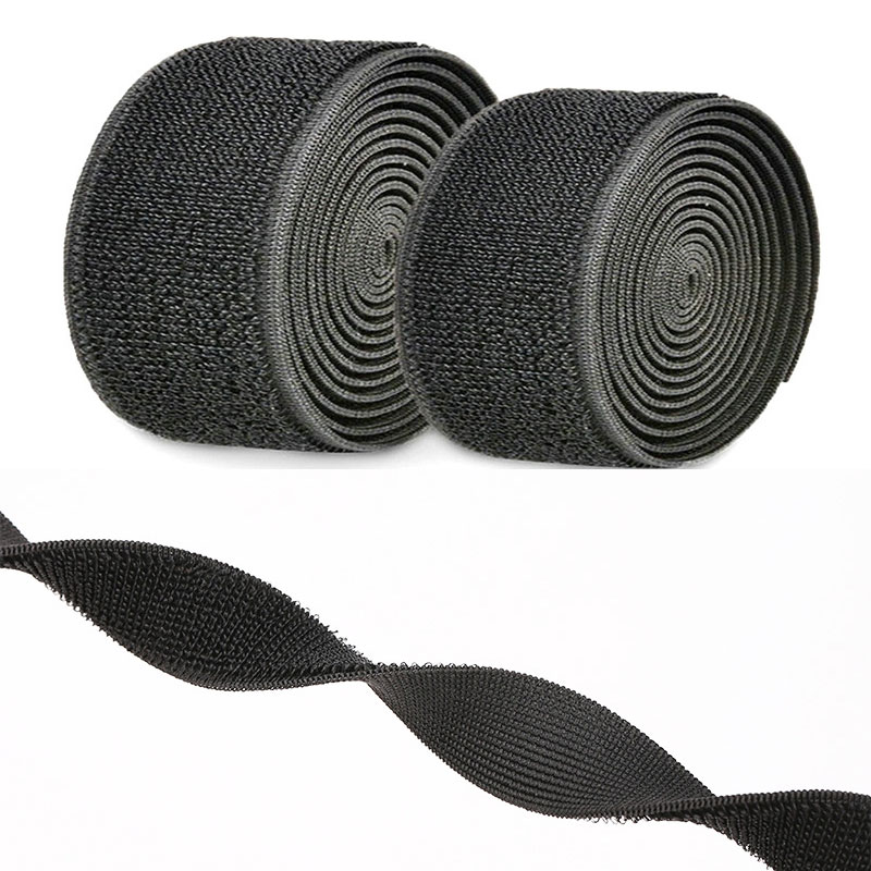 Elastische klittenband, elastische lusband, geen zelfklevende lusstrips, nylon stof, naai doe-het-zelf riem, draaddoekaccessoires