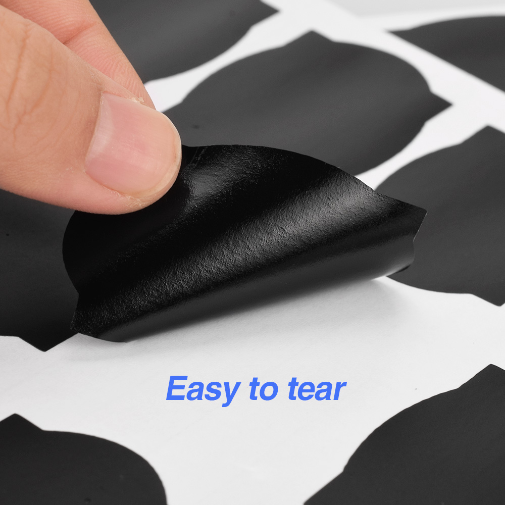 192pcs Spice Stickers Removable Kitchen Label Sticker Jars Stickers Organizer Storage Bottles Jar Jam Labels Blackboard Decals