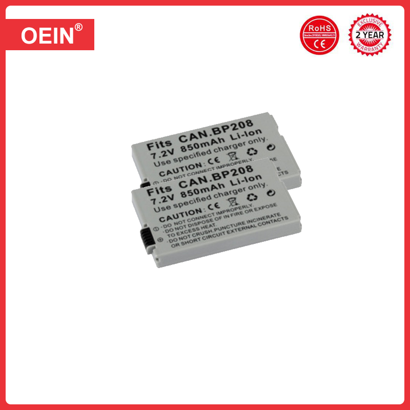4Pcs 850mAh BP-208 BP 208 Rechargeable Battery for Canon DC10 19 DC20 DC21 DC22 DC40 DC50 DC51 DC95 DC100 DC200 201 210 211: Other