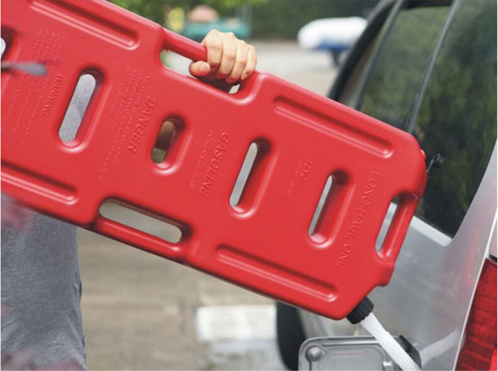 30L Portable Gasoline Diesel Fuel Tank with Refueling Pipe 5 Gallon SUV ATV Motorcycle Scooter Car Tanks Jerrycan