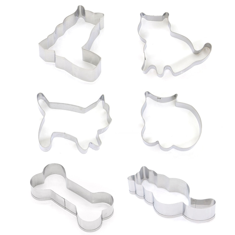 5 stijlen DIY Cake Decorating Dier Kat Bot Poot Cookie Cutter Mold 3D Suiker Ambachtelijke Pastry Biscuit Fondant Cake bakvorm