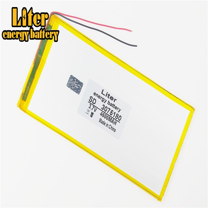 Tablet with built-in 3.7V,4600mAH,3075180 Polymer lithium ion / Li-ion battery for tablet pc,,cell phone,speaker,power bank
