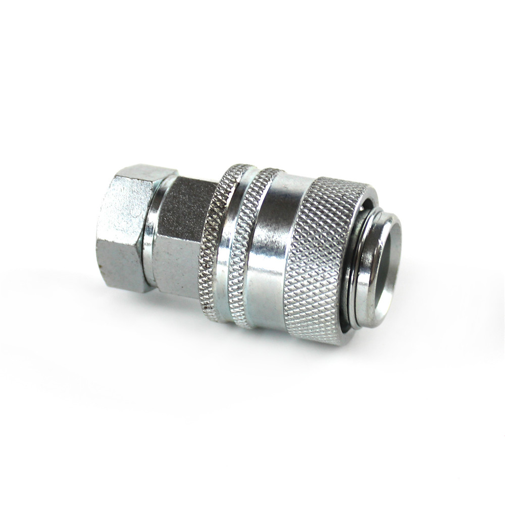 1PC G3/8 Puntkoppeling Hydraulische Druk Test Kit Onderdelen Voor CAT John Deere Bobcat Case Quick Connector Sliver of goud Willekeurig