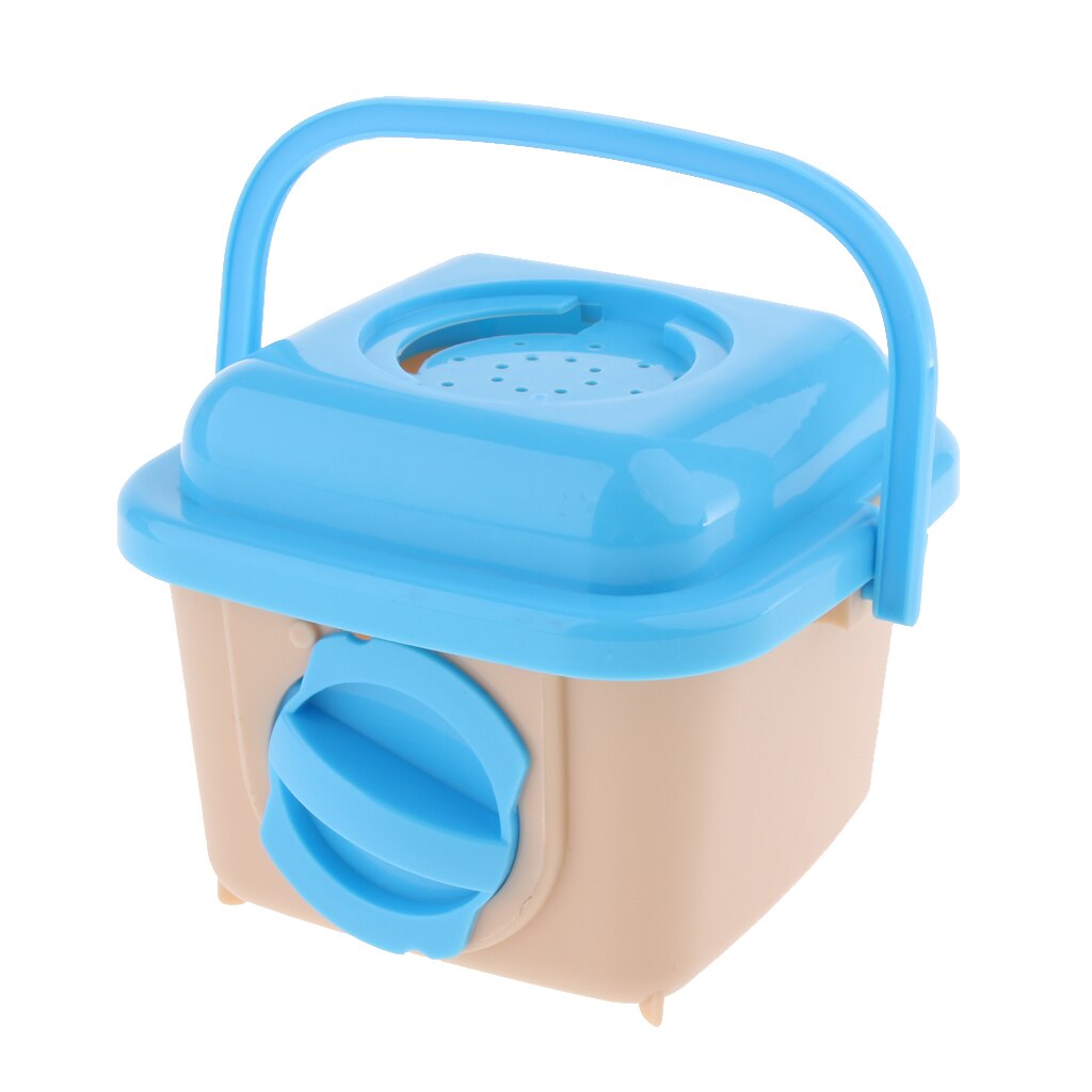 Draagbare Kleine Dieren Kooi Hamster Reizen Carrier Outdoor Travel Carrier: blue