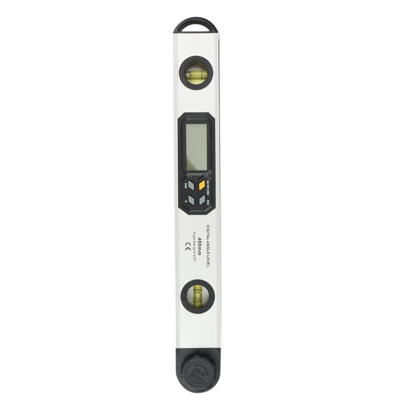 GTBL 0-225° Digital Angle Finder LCD Protractor Angle Gauges IP54 400Mm/16 Inch Vertical Horizontal Dual Spirit Level