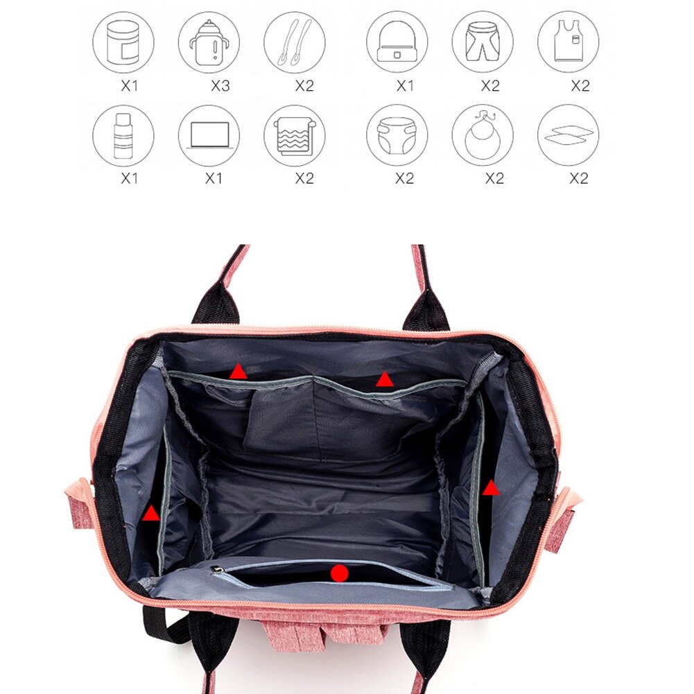 Große Kapazität Wasserdichte Reise Mutter Rucksack lässig Baby Pflege Windel Tasche stilvolle und bequem zu bedienen perfekte für Mutter