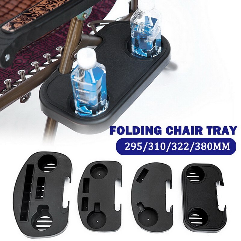 Folding Reclining Chair Drinks Food Cup Tray Holder Clip Side Table Garden Lounger Camping Beach Outdoor furniture Plastic Tray