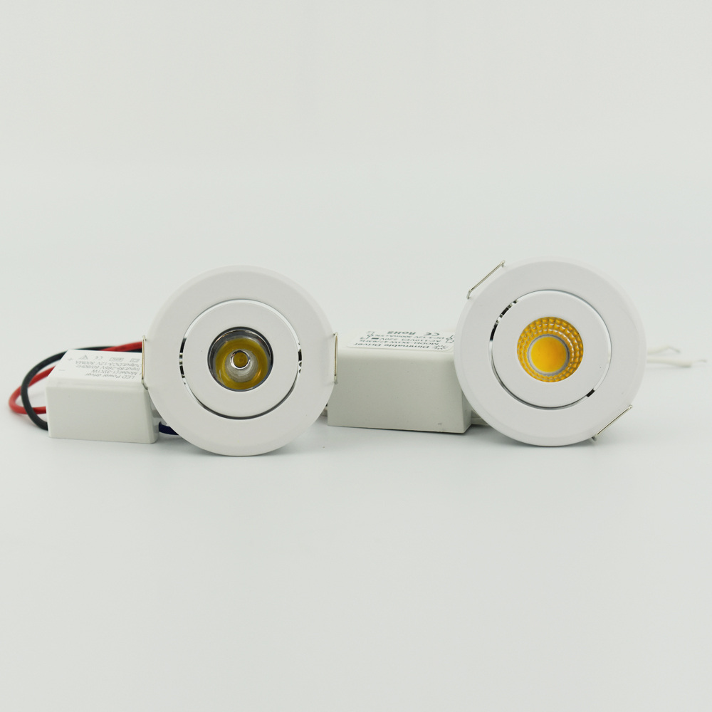 1W 3W Projector Kleine Spotlight led Spot Down lights Lamp met Voeding 110/220v Showcase jewery Kast Verlichting